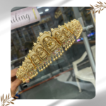 Vintage Multi-Colored Stone Goddess Lakshmi Hip Belt - Big