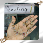 Charming Pink Stone Flower Necklace