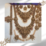 Complete Bridal Jewelry Set with All Accessories - Lakshmi Pendant and Elephant Design