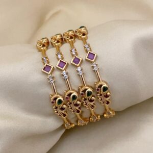 PEACOCK BANGLE BANGLE (PAIR- JODI)