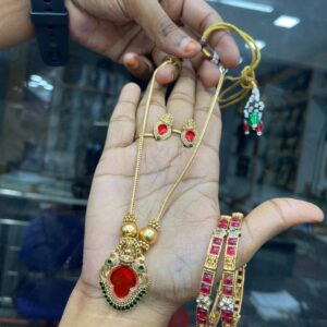 RUBY MID HARAM WITH BANGLE MF2363 COMBO