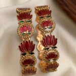 LOTUS DESIGN ATTRACTIVE RUBY BANGLE