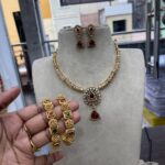 GOLD REPLICA CONCEPT NECKSET + EARING MF2420