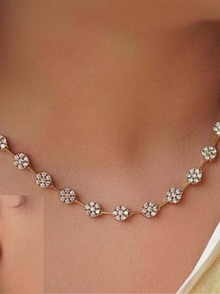 FAST SELLING FLOWER NECKSET PREMIUM