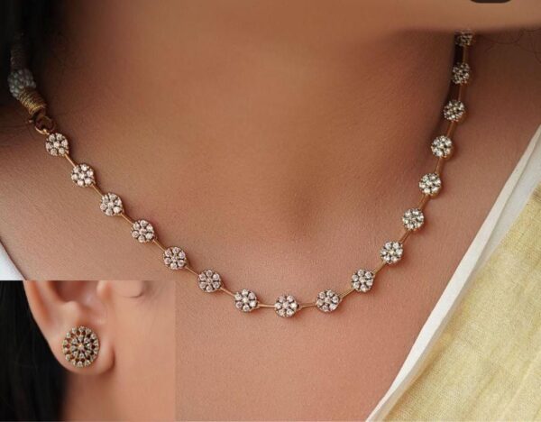FAST SELLING FLOWER NECKSET PREMIUM