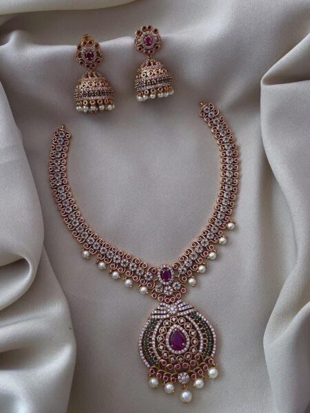 PREMIUM HEAVY STONE WORK NECKSET