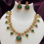 KERELA NECKSET IN GREEN MF2113