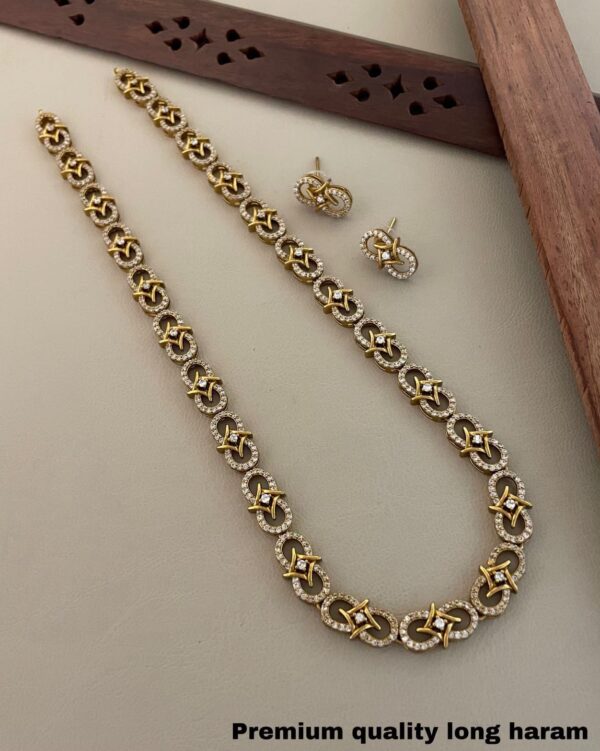 PREMIUM QUALITY DIAMOND INSPIRED LONG HARAM