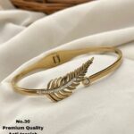 STAINLESS STEEL LEAF BRACLET