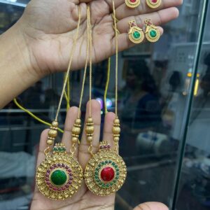REVERSIBLE MID HARAM WITH 2-PAIR EARING MF2427