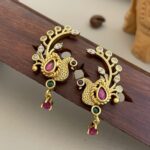 BLUETOOTH EARING IN PEACOCK DESIGN