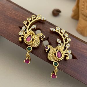 BLUETOOTH EARING IN PEACOCK DESIGN