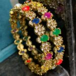 NAVARATHNA STONE BANGLE