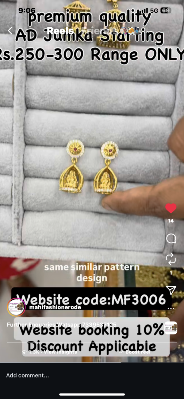 LAKSHMI EARING IN PREMIUM MF3006