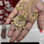 PEACOCK GOLD INSPIRED NECKSET MF3000