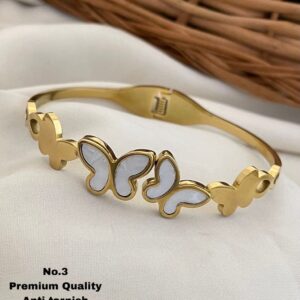 STAINLESS BUTTEEFLY BRACLET