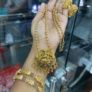 3D PENDANT CHAIN WITH BANGLE MF3002
