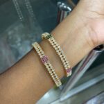 WHITE STONE WITHOUT IDOL BANGLE MF1485