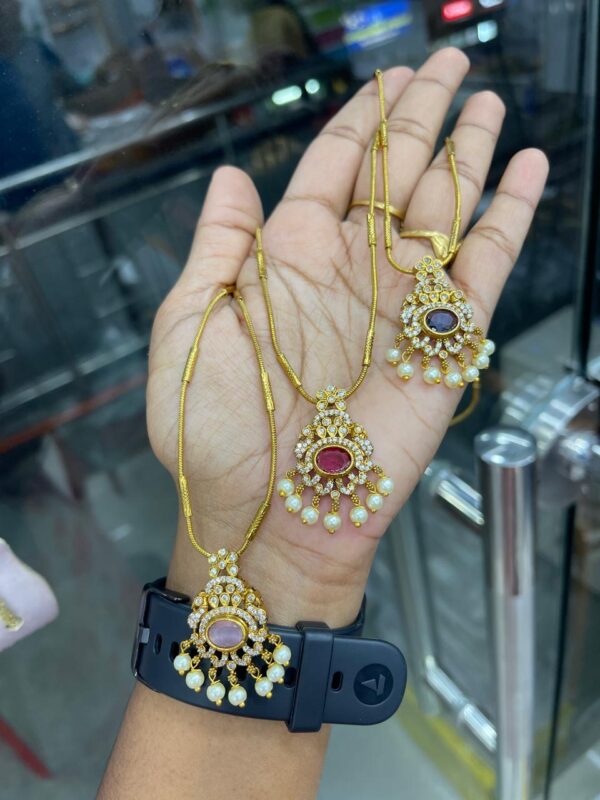 OVAL SHAPE PENDANT CHAIN MF2401