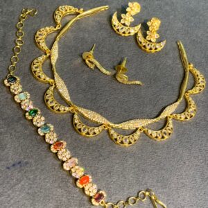 2 NECKSET+ 2 Pair EARING+ 1 BRACELET MF3001