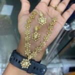STAR PATTERN NECKSET LOOKS LIKE IMPON WITH AD STONE MF3007