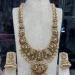 HEAVY ANTIQUE LONG HARAM WITH CORAL BEADS MF2757
