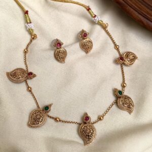 MANGO DESIGN WITH BALL CHAIN NECKSET