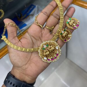 JADDU GOLD COPY NECKSET MF3041