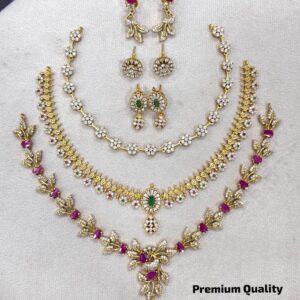 3 IN 1 PREMIUM QUALITY NECKSET MF3045
