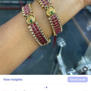 RESTOCKED 📌📌📌 PEACOCK KEMP BANGLE MF3197