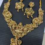 3D HEAVY EMBOSSED NECKSET IN ANTIQUE COLOUR