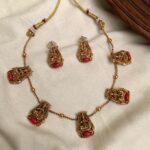 CORAL BASED NEW LAUNCH LAKSHMI DESIGN NECKSET