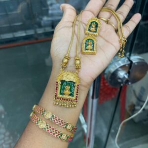 MID HARAM IN GLOSSY FINISH WITH BANGLE COMBO MF2866 9RS.556-10%=RS.500 ONLY)