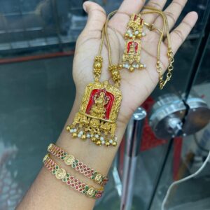 MID HARAM IN GLOSSY FINISH WITH BANGLE COMBO MF2866 9RS.556-10%=RS.500 ONLY)