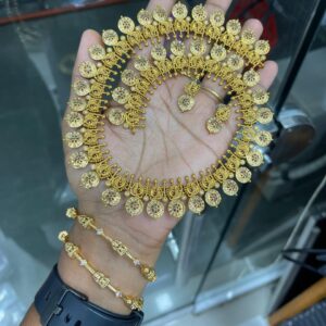 COIN HARAM WITH BANGLE COMBO MF0845 (RS.1110-10%= RS.999 ONLY)