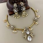 SUPER NEW LAUNCH NECKSET IN WHITE COLOUR  MF1187