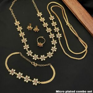 MOGAPU NECKSET BRACLET RING COMBO MF3010