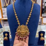 CHETTINADU LONG HARAM IN 3D PENDANT CHERRY BEADS MF2185
