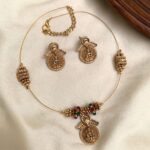 INVISIBLE CHAIN SIDE MOGAPU WITH LAKSHMI PENDANT