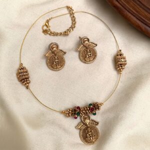 INVISIBLE CHAIN SIDE MOGAPU WITH LAKSHMI PENDANT