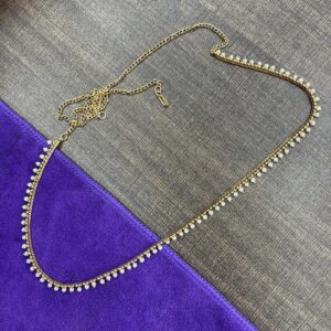 SINGLE LINE SIMPLE PEARL HIPCHAIN MF2758