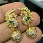 PREMIUM QUALITY PEACOCK EARING MF3077