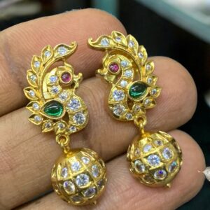 PREMIUM QUALITY PEACOCK EARING MF3077