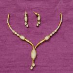 DIAMOND REPLICA NECKSET MF3061 Rs.500-10%=450 ONLY - BACK CHAIN