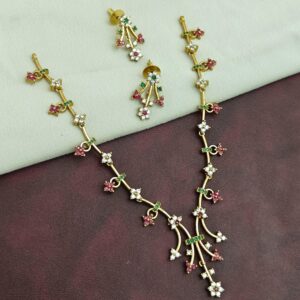 AD PREMIUM QUALITY MULTI COLOUR NECKSET MF3088