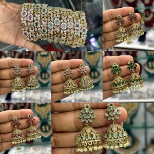 VICTORIA PREMIUM BANGLE AND EARING COMBO MF3082