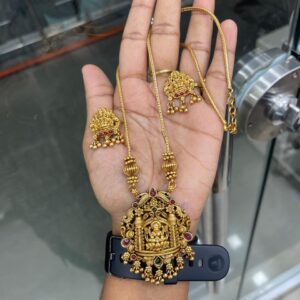 CHAIN MODEL 3D LAKSHMI PENDANT MF4013