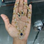 AD FLOWER SHAPE NECKSET MF4044 - BLUE