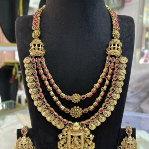 3 LAYER LAKSHMI PENDANT WITH COIN DEISGN MF4080
