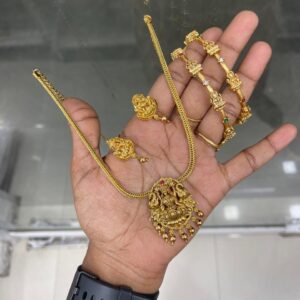 BUDGET COMBO BANGLE + NECKSET + EARING + BACK CHAIN ALL IN ONE JUST Rs.350 MF4087